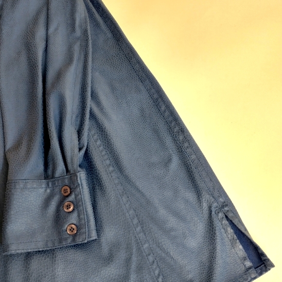 Chico's Long Sleeve Button Down Shirt Tunic Top Size 1 - Picture 7 of 8